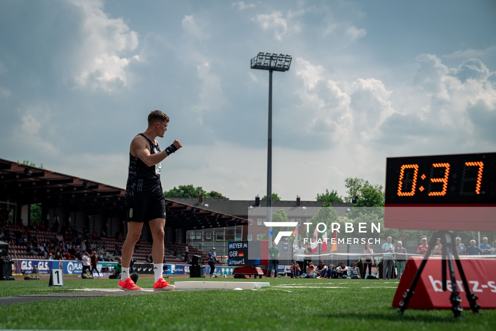 Marcel Meyer (Hannover 96) beim Kugelstossen am 07.05.2022 beim Stadtwerke Ratingen Mehrkampf-Meeting 2022 in Ratingen